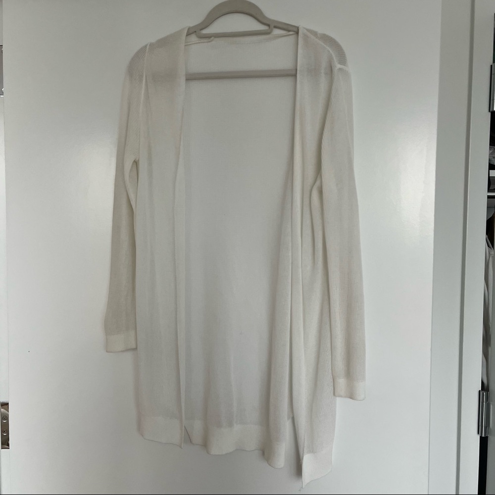 Thin white sweater